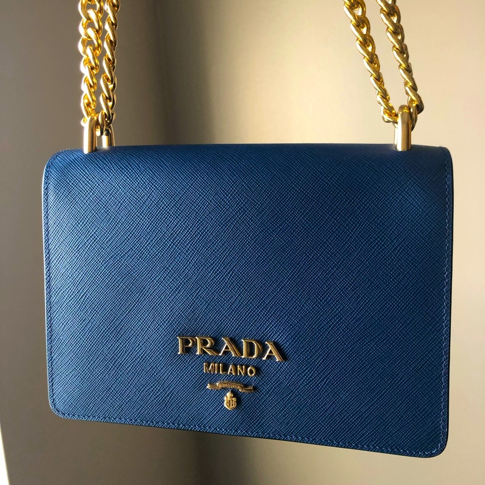 Prada Saffiano Chain crossbody Bag